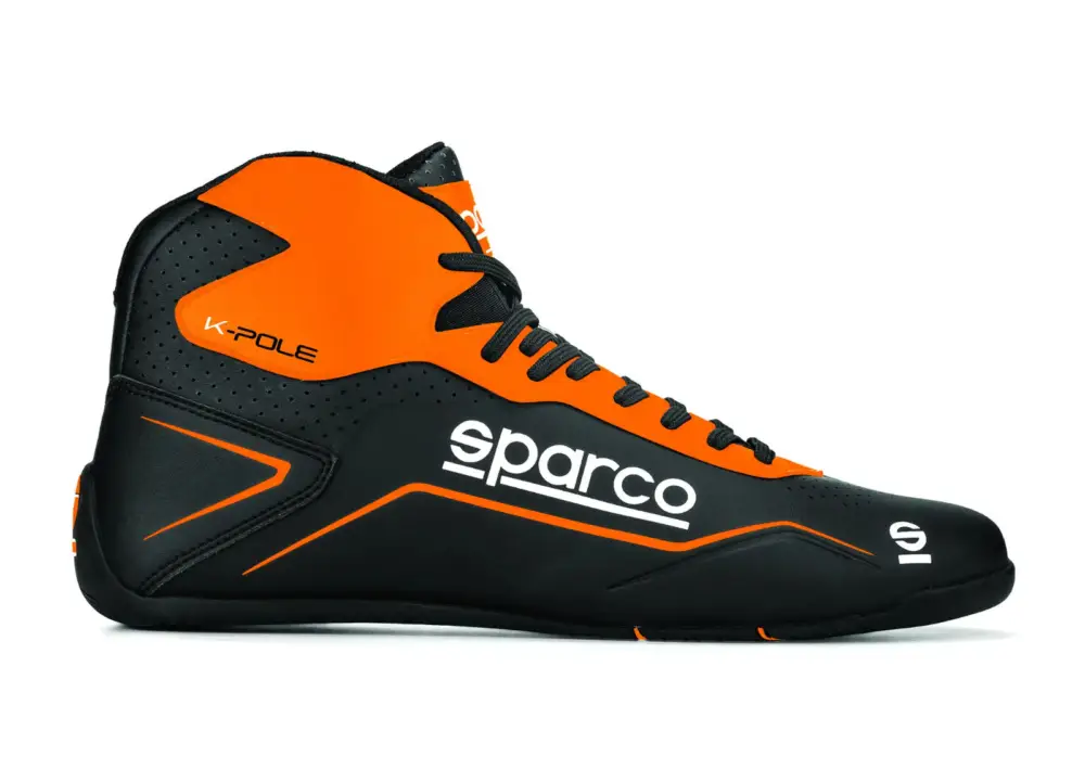 Ověřený Kartingové boty Sparco K-Pole, barva černo-oranžová, velikost 30