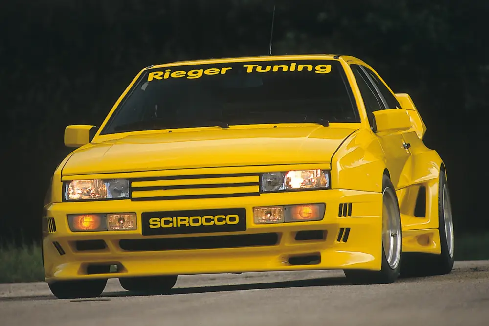 Víkendová Akce Rieger blatník widebody II pro Volkswagen Scirocco 2 kupé, GFK (laminát), mont. strana levá, GTO