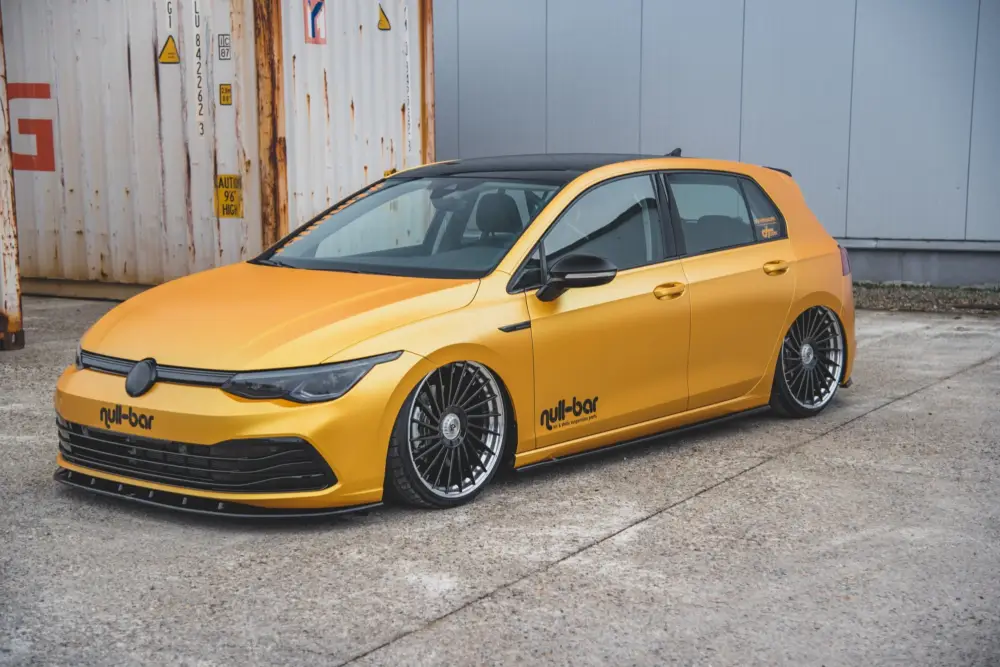 Maxton Design difuzory pod boční prahy ver.1 pro Volkswagen Golf Mk8, černý lesklý plast ABS Speciální Cena