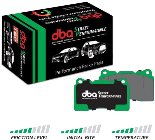 Jen Po Omezenou Doba DBA Street Performance zadní sada brzdových destiček pro Volvo S40 2006-2012 2.0 TD