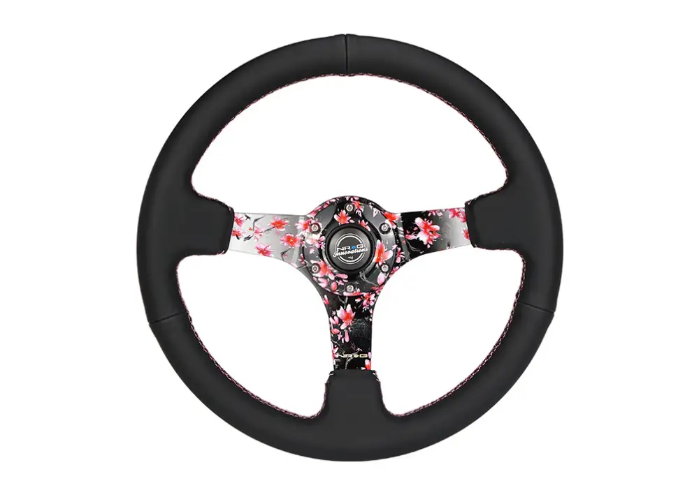 Výhodná Nabídka NRG Innovations sportovní volant Deep dish 350mm s pevnými rameny, barva sakura