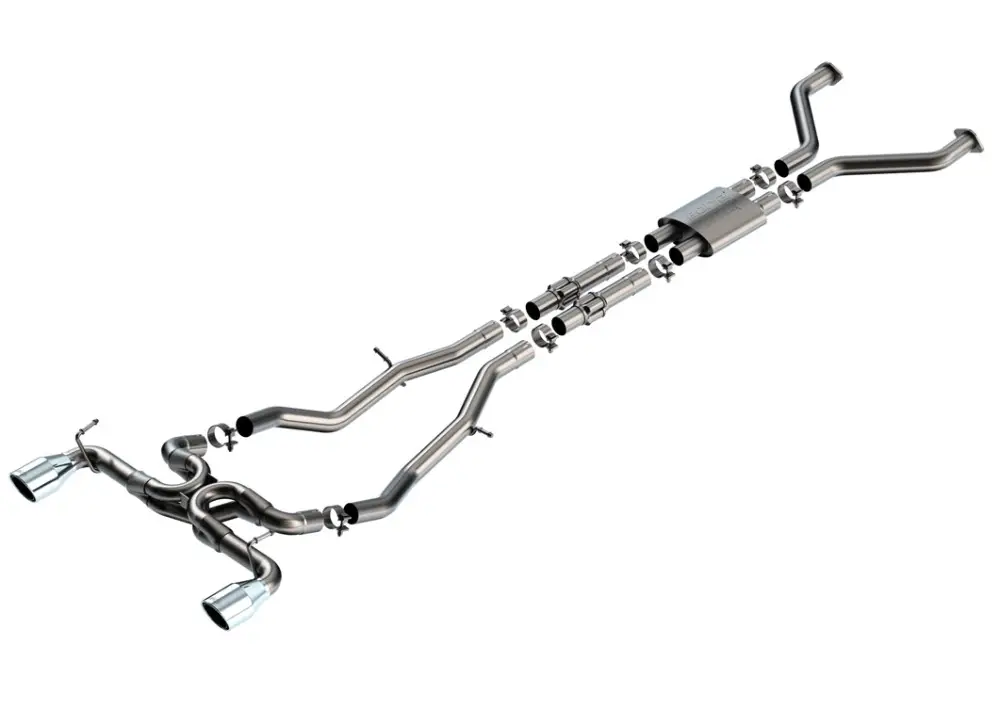 Výprodej Borla Cat-Back výfukový systém "ATAK" pro Nissan Z 3.0L V6, automat/manual, RWD, 2-dveř., r.v. 2023-2024, typ koncovek chromové