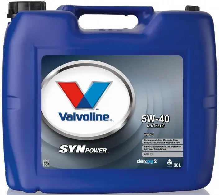 Motorový olej Valvoline SynPower MST C3 5W-40, 20L Novinka