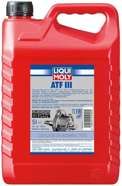 Převodový olej Liqui Moly ATF III, 5L Vrácení Zdarma