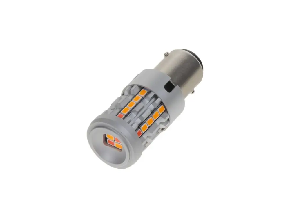 LED BAY15D oranžová / červená, 12/24V, CAN-Bus, 26LED SMD Jen Po Omezenou Doba