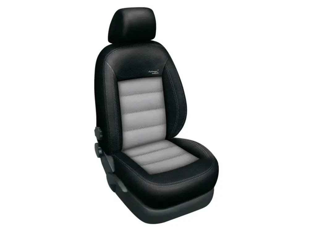 Autopotahy HONDA ACCORD VIII sedan, od r. 2008, AUTHENTIC LEATHER, černošedé Jen Po Omezenou Doba