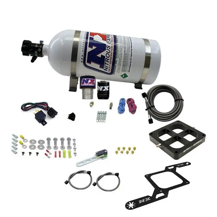 4500 Billet Crossbar Plate System Single Stage 250-650Hp with 10Lb Bottle Nitrous Express NX 63970-10 Tovární Cena