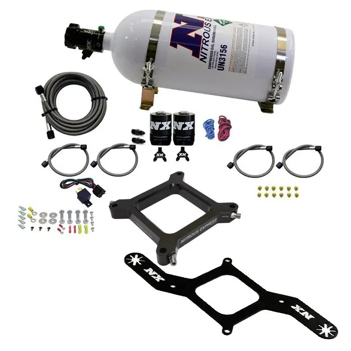 Omezená Nabídka 4150 Assassin Plate Alcohol Stage 6 100-300Hp with 10Lb Bottle Nitrous Express NX 67245-10